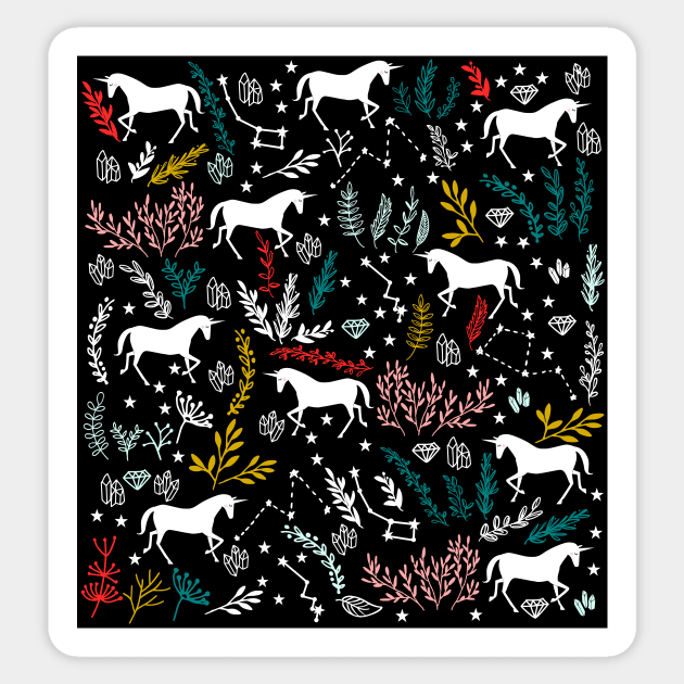 Magical Unicorn and Star Constellations Sticker by kapotka